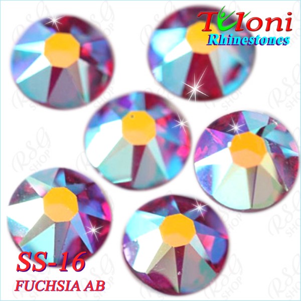 Rhinestones Tuloni SS16 col. Fuchsia AB 1440 mod. Stile HotFix